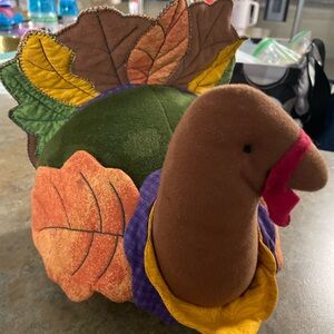 Vintage Hallmark Turkey Stuffed Plush Animal Thanksgiving Decor